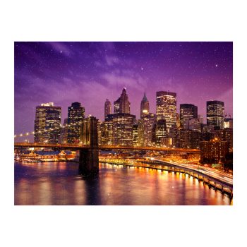 Diamond Dust Glitter Canvas New York Skyline